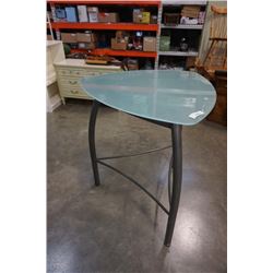 BAR HEIGHT GLASSTOP DINING TABLE