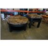 Image 2 : ADJUSTABLE HEIGHT COFFEE TABLE AND SQUARE END TABLE SET
