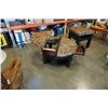 Image 7 : ADJUSTABLE HEIGHT COFFEE TABLE AND SQUARE END TABLE SET