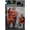 Image 1 : 2 VINTAGE COCA-COLA STAND UP SANTA  ADVERTS - 3.5 AND 5 FEET TALL