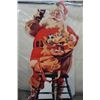Image 4 : 2 VINTAGE COCA-COLA STAND UP SANTA  ADVERTS - 3.5 AND 5 FEET TALL