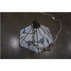 Stained glass hanging light