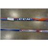 Image 2 : CCM PRO STOCK REGULAR FLEX 85  J. TRAVERS SINGLE PIECE HOCKEY STICK AND WOOD STICK