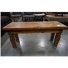 Image 2 : RUSTIC WOOD BENCH