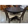Image 3 : ROUND MODERN DINING TABLE WITH 4 CHAIRS