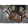 Image 3 : Oak and leather chair