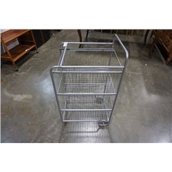 ROLLING 3 DRAWER WIRE RACK