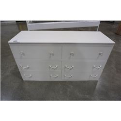 WHITE 6 DRAWER DRESSER