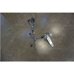 BASS DRUM KICK PEDAL AND JUPITER SNARE DRUM STAND