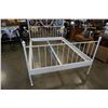 Image 2 : WHITE METAL DOUBLE SIZE BED FRAME