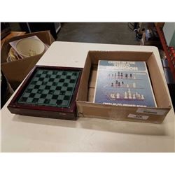 2 CHESS SETS 1 IS 3D