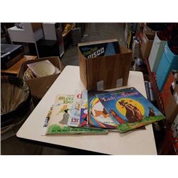 BOX OF DISNEY AND SESAME STREET RECORDS