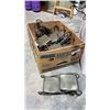 Image 1 : Box of decorative metal stands and décor