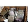 Image 3 : Box of decorative metal stands and décor