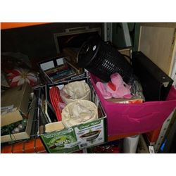 4 BOXES OF BUG ZAPPER, NOVELS AND COLLECTABLES