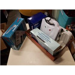 OSTER HAND BLENDER, SLICER, WAFFLE IRON, PAPER SHREDDER AND TEXAS INSTRUMENTS TI-5045II