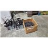 Image 1 : Box of decorative metal stands and décor