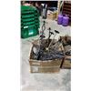 Image 1 : Box of decorative metal stands and décor