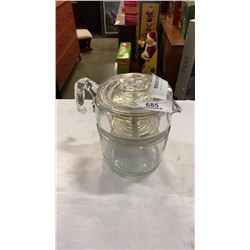 VINTAGE GLASS PYREX COFFEE PERK