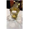 Image 8 : VINTAGE BRASS AND GLASS CARAFFE
