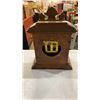 Image 8 : CARVED WOOD MANTLE CLOCK