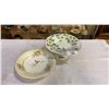 Image 1 : 2 PLATE PEDESTALS ONE IS ENGLISH DOGWOOD CHINA