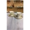 Image 9 : GRACIE BONE CHINA TEAPOT AND PORCELAIN CUPS AND SAUCERS
