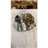 Image 1 : VITNAGE SILVER PLATE CREAM, SUGAR, STRAINER, TONGS