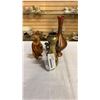 Image 1 : 2 SMALL VINTAGE METAL VASES