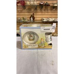 WEDGEWOOD PETER RABIT KIDS BOWL AND MUG SET IN BOX