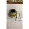 Image 3 : 10 HAND PAINTED CHINESE SPOONS AND SMALL CLOISONNE JAR