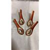 Image 8 : 10 HAND PAINTED CHINESE SPOONS AND SMALL CLOISONNE JAR