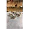 Image 12 : THOSE WERE THE DAYS QUEEN ANNE TEA SET, SILVER PLATE TRAY AND COLLECTABLES, COBALT GLASS CONDIMENT S