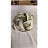 Image 8 : THOSE WERE THE DAYS QUEEN ANNE TEA SET, SILVER PLATE TRAY AND COLLECTABLES, COBALT GLASS CONDIMENT S