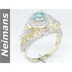 Vintage 1.75 ct Pink Tourmaline & Diamond Ring 14k Gold