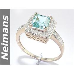 Antique 1.50 ct Pink Tourmaline & Diamond Ring 14k Gold