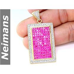 Certified 4.00 ct Rose Pink Amethyst & Diamond Ring 14k