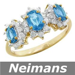 USGL Certified 1.00 ct Sapphire Stud Earrings 14kt Gold