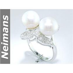 Antique 4.75 ct Blue Sapphire & Diamond Ring 14kt Gold