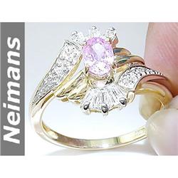 Certified 2.50 ct Amethyst, Aquamarine & Diamond Ring