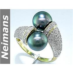 USGL Certified 2.00 ct Apatite & Diamond Ring 14kt Gold