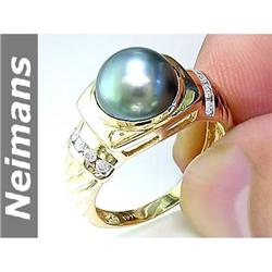 Antique 2.00 ct Green Tourmaline & Diamond Ring Gold