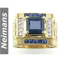 Certified 6.50 ct Star Sapphire Ring 14kt Gold