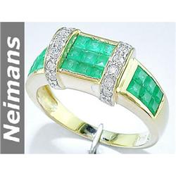 Rare Vintage 4.00 ct Apatite & Diamond Ring 14kt Gold