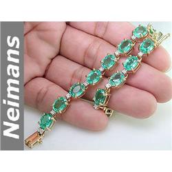 USGL Certified 6.50 ct Blue Sapphire & Diamond Ring 14k