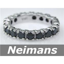 USGL Certified 6.00 ct Black Diamond Bracelet 14kt Gold