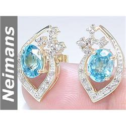 Vintage 2.00 ct Tanzanite & Diamond Ring 14kt Gold USGL