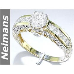 USGL Certified 1.00 ct Diamond Eternity Ring 14kt Gold