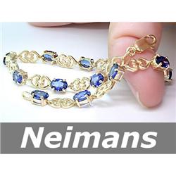 USGL Certified 15.75 ct Star Sapphire Bracelet 14k Gold