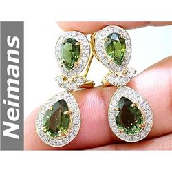 Vintage 2.25 ct Sapphire & Diamond Ring 14kt Gold CERT